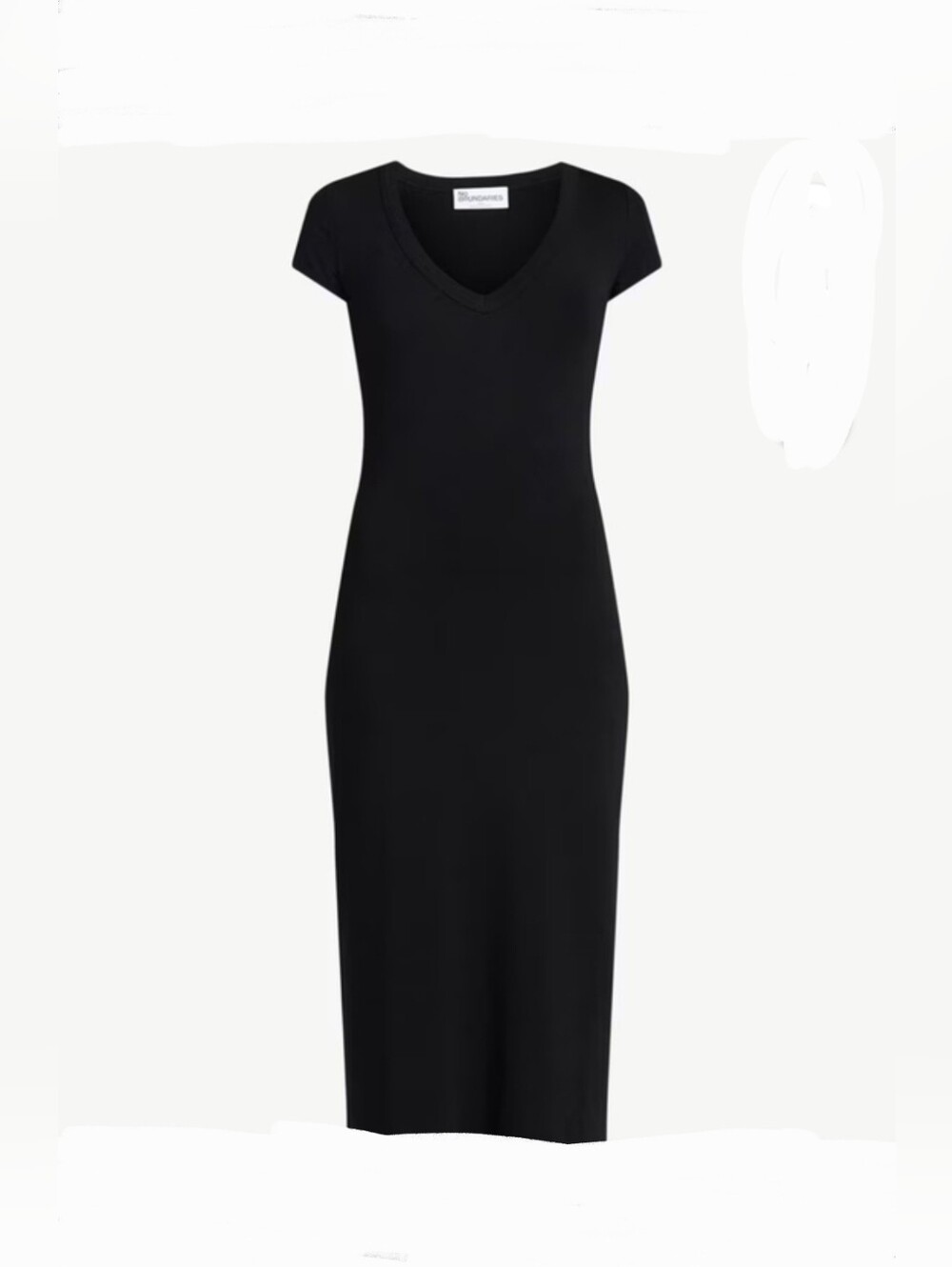 No Boundaries Black V-Neck Short Sleeve Maxi Dress In XL (16-18) NWT